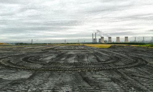 Coal ash waste